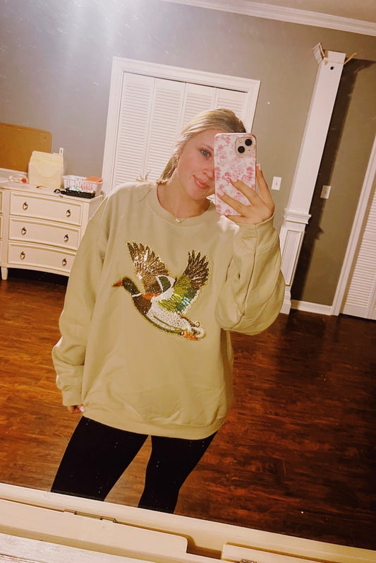 MALLARD SEQUINS CREWNECK