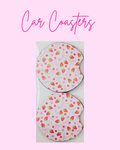 Strawberry bow coasters - preorder