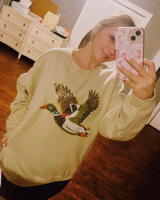 MALLARD SEQUINS CREWNECK