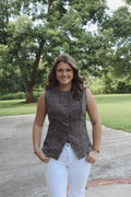 CHEETAH JEAN TOP