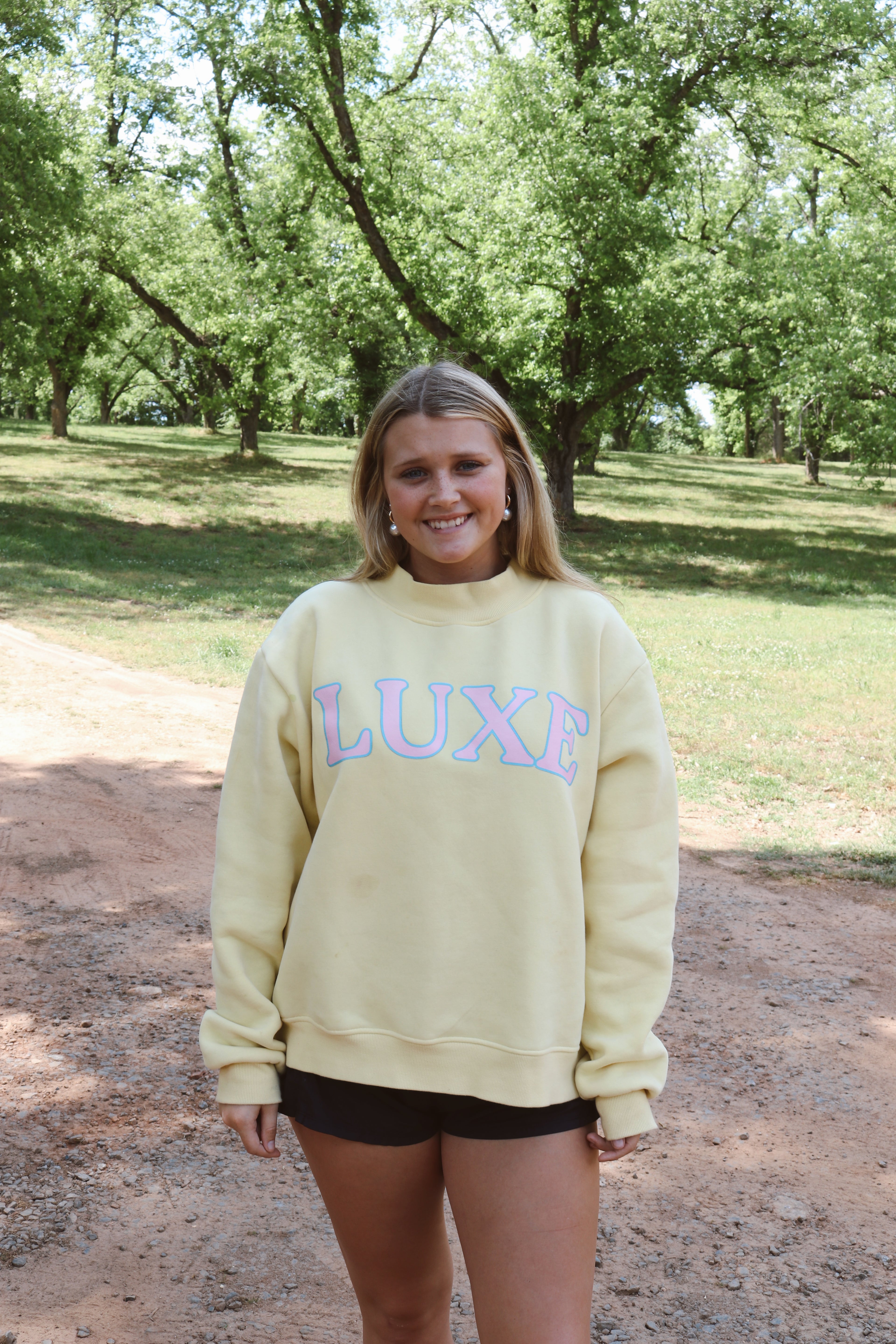 LUXE MOCKNECK PINK AND BLUE (PREORDER)
