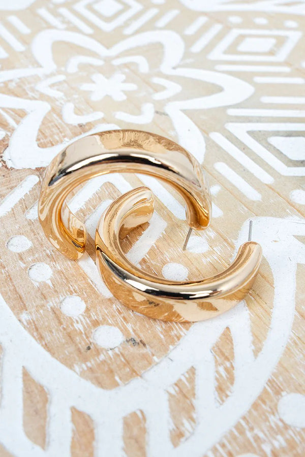 GOLD HOOP EARRINGS